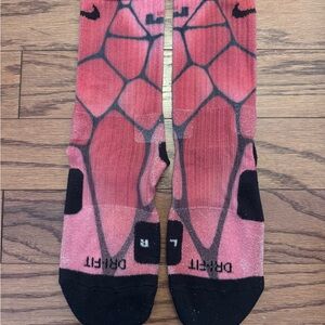 Nike Red and Black Performance Socks with Arch Support